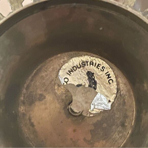 Small Brass Ornate Trinket Dish Coin Key Tray - Picture 4 of 6